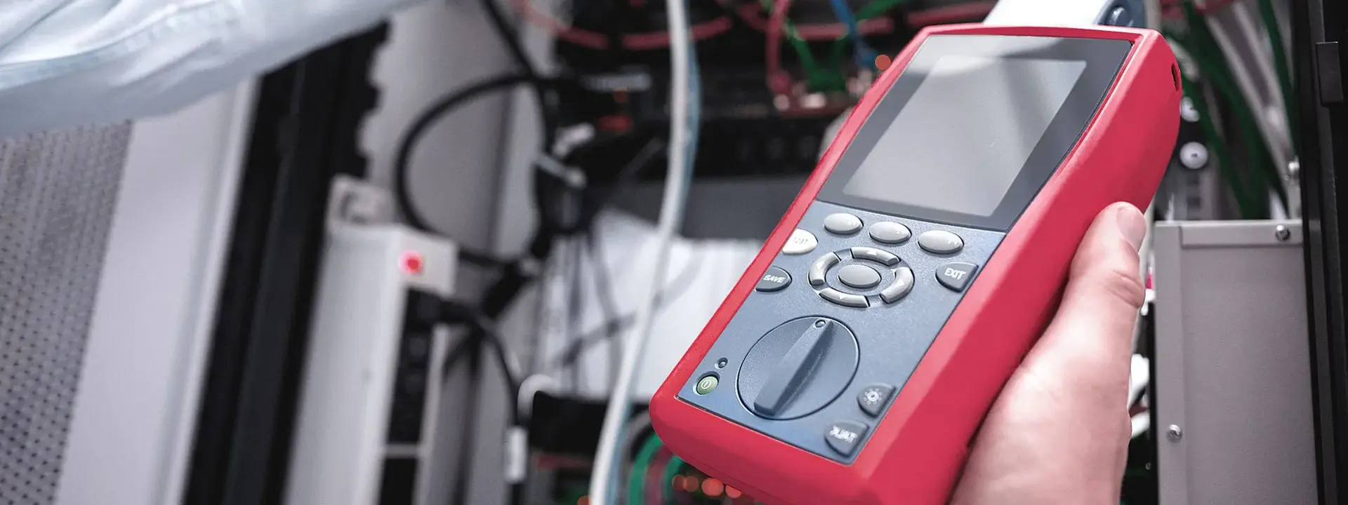 Picture of a red measuring device