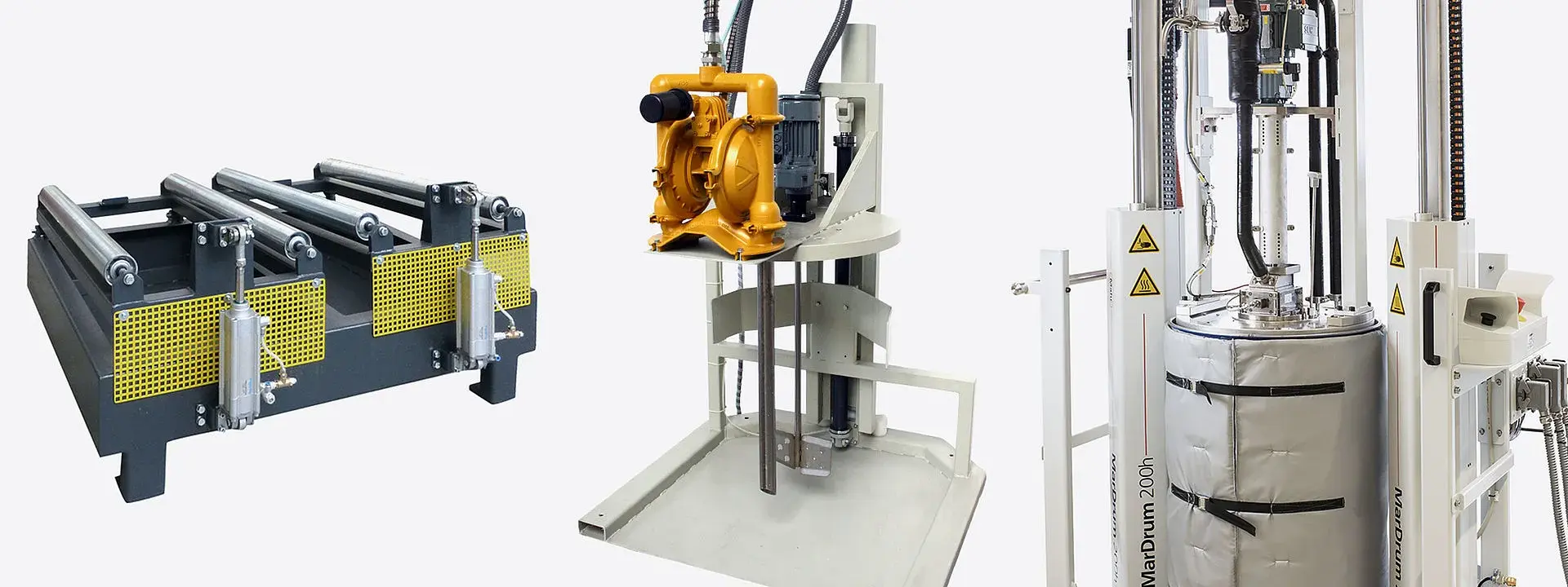 Picture shows various Mahr machines