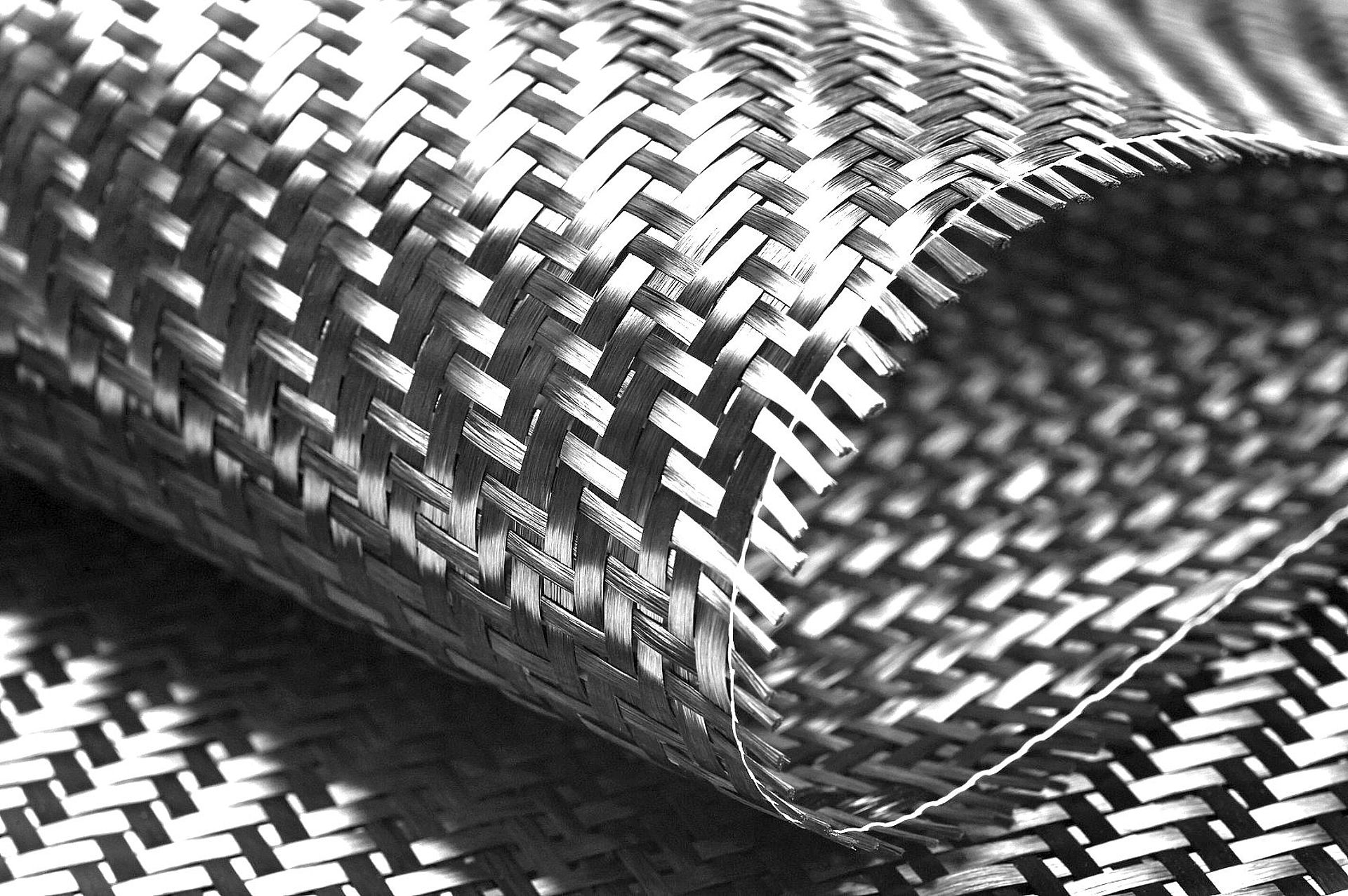 Close-up of carbon fiber