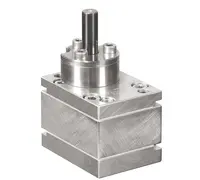 Robot metering pump on a white background